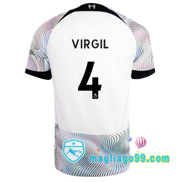 Magliago - Passione Maglie Thai Affidabili Basso Costo Online Shop | Maglia FC Liverpool (VIRGIL 4) Seconda Bianco 2022/2023