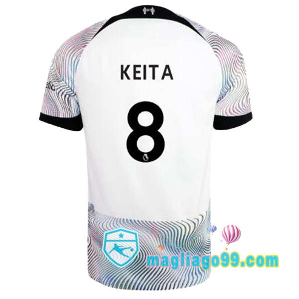 Magliago - Passione Maglie Thai Affidabili Basso Costo Online Shop | Maglia FC Liverpool (KEITA 8) Seconda Bianco 2022/2023
