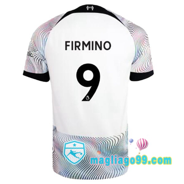Magliago - Passione Maglie Thai Affidabili Basso Costo Online Shop | Maglia FC Liverpool (FIRMINO 9) Seconda Bianco 2022/2023