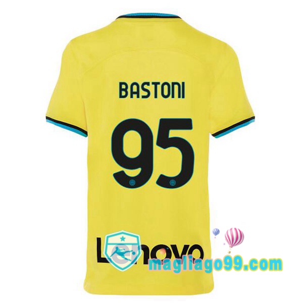 Magliago - Passione Maglie Thai Affidabili Basso Costo Online Shop | Maglia Inter Milan (BASTONI 95) Terza Giallo 2022/2023