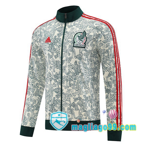 Magliago - Passione Maglie Thai Affidabili Basso Costo Online Shop | Giacca Calcio Messico Bianco Verde 2022/2023