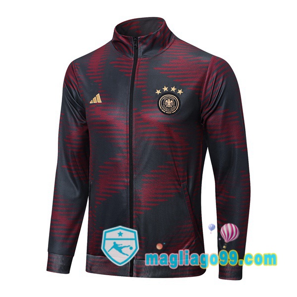 Magliago - Passione Maglie Thai Affidabili Basso Costo Online Shop | Giacca Calcio Germania Rosso Grigio 2022/2023