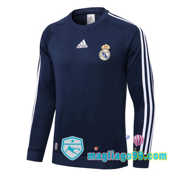 Magliago - Passione Maglie Thai Affidabili Basso Costo Online Shop | Felpa Calcio Real Madrid Blu Royal 2021/2022