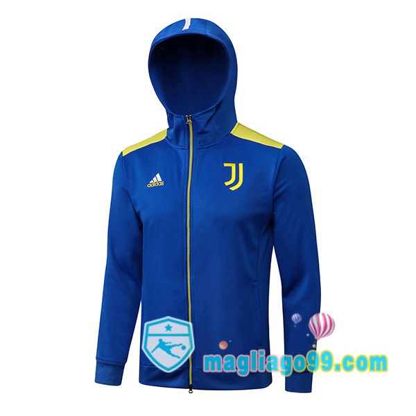 Magliago - Passione Maglie Thai Affidabili Basso Costo Online Shop | Giacca Con Cappuccio Juventus Blu 2021/2022
