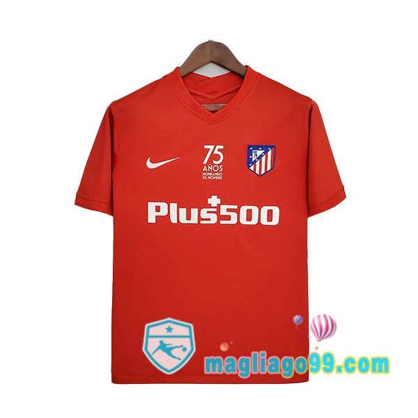 Magliago - Passione Maglie Thai Affidabili Basso Costo Online Shop | Maglia Calcio Atletico Madrid Edizione per il 75° anniversario Rosso 2021/2022