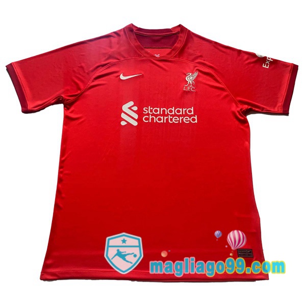 Magliago - Passione Maglie Thai Affidabili Basso Costo Online Shop | Maglia Calcio FC Liverpool Prima Versione Trapelata Rosso 2022/2023