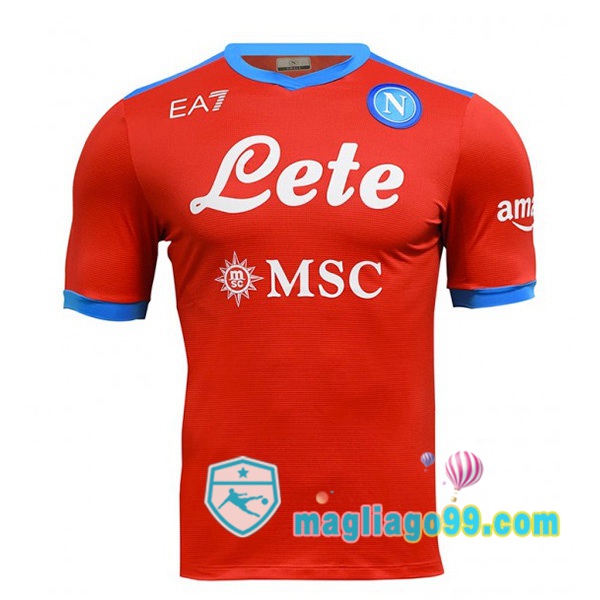 Magliago - Passione Maglie Thai Affidabili Basso Costo Online Shop | Maglia Calcio SSC Napoli Quattro Rosso 2021/2022