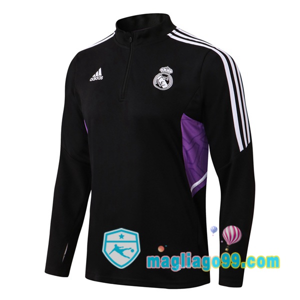 Magliago - Passione Maglie Thai Affidabili Basso Costo Online Shop | Felpa Calcio Real Madrid Nero 2022/2023