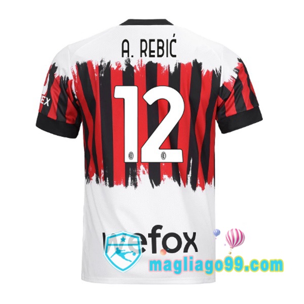 Magliago - Passione Maglie Thai Affidabili Basso Costo Online Shop | Maglia Calcio AC Milan (A. REBIĆ 12) Quattro 2021/2022
