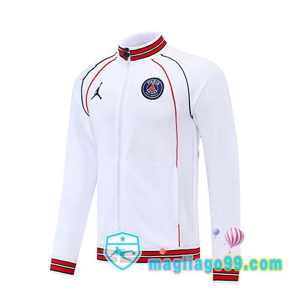 Magliago - Passione Maglie Thai Affidabili Basso Costo Online Shop | Giacca Calcio Paris PSG Bianco 2022/2023