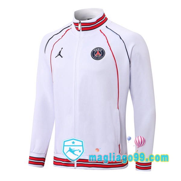 Magliago - Passione Maglie Thai Affidabili Basso Costo Online Shop | Giacca Calcio Paris PSG Bianco 2022/2023