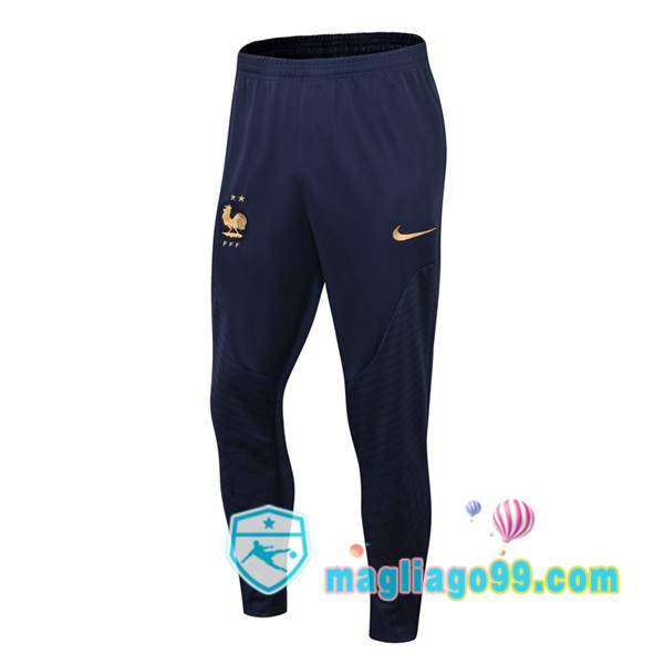 Magliago - Passione Maglie Thai Affidabili Basso Costo Online Shop | Pantaloni Da Allenamento Francia Blu Royal 2022/2023