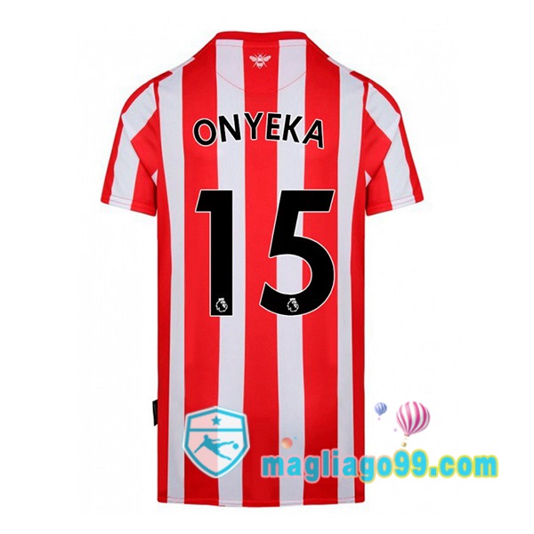Magliago - Passione Maglie Thai Affidabili Basso Costo Online Shop | Maglia Calcio Brentford FC (ONYEKA 15) Prima Rosso Bianco 2022/2023