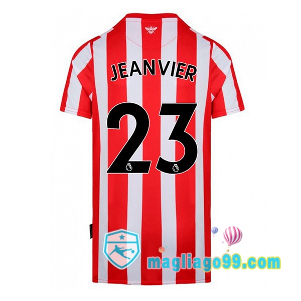 Magliago - Passione Maglie Thai Affidabili Basso Costo Online Shop | Maglia Calcio Brentford FC (JEANVIER 23) Prima Rosso Bianco 2022/2023