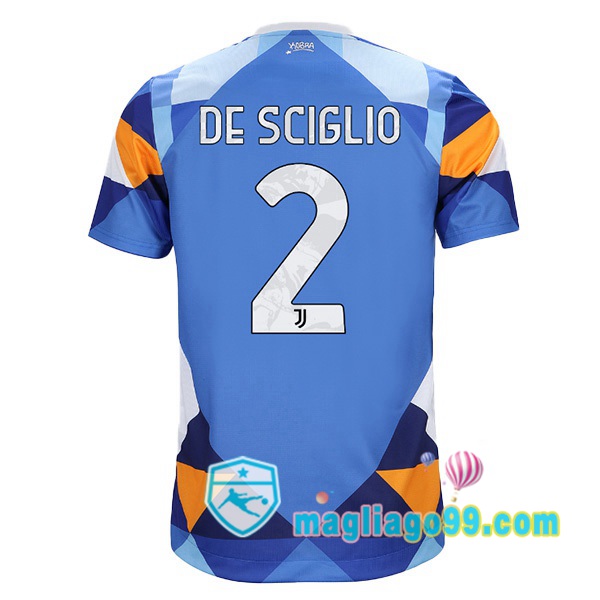 Magliago - Passione Maglie Thai Affidabili Basso Costo Online Shop | Maglia Juventus (DE SCIGLIO 2) Quattro Blu 2021/2022