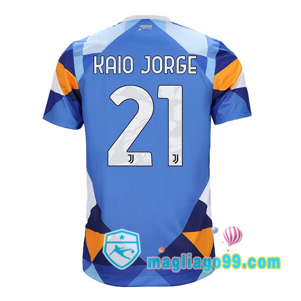 Magliago - Passione Maglie Thai Affidabili Basso Costo Online Shop | Maglia Juventus (KAIO JORGE 21) Quattro Blu 2021/2022