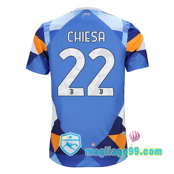 Magliago - Passione Maglie Thai Affidabili Basso Costo Online Shop | Maglia Juventus (CHIESA 22) Quattro Blu 2021/2022