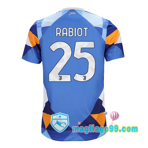 Magliago - Passione Maglie Thai Affidabili Basso Costo Online Shop | Maglia Juventus (RABIOT 25) Quattro Blu 2021/2022