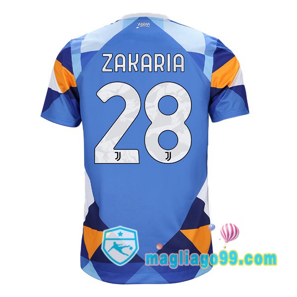 Magliago - Passione Maglie Thai Affidabili Basso Costo Online Shop | Maglia Juventus (ZAKARIA 28) Quattro Blu 2021/2022