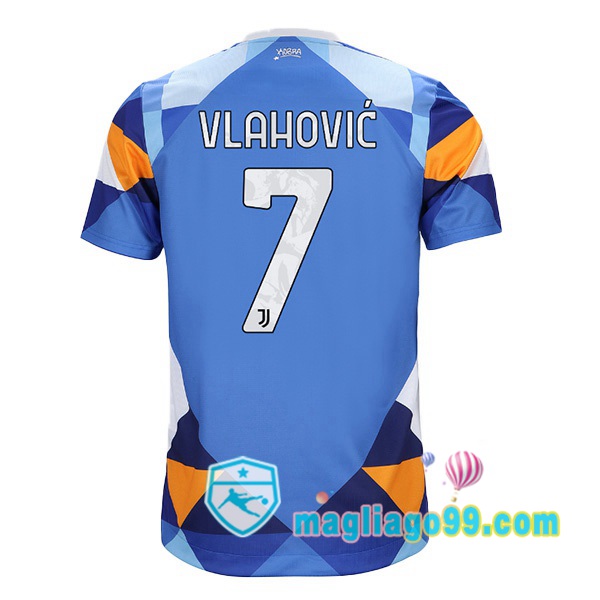 Magliago - Passione Maglie Thai Affidabili Basso Costo Online Shop | Maglia Juventus (VLAHOVIC 7) Quattro Blu 2021/2022