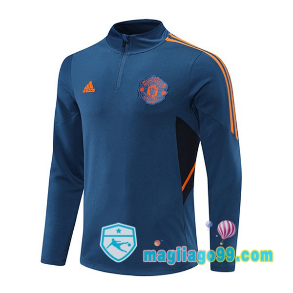 Magliago - Passione Maglie Thai Affidabili Basso Costo Online Shop | Felpa Calcio Manchester United Blu 2022/2023