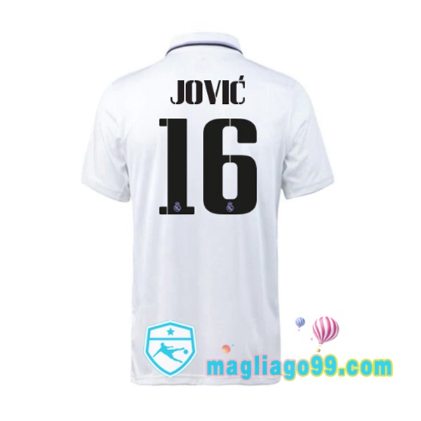 Magliago - Passione Maglie Thai Affidabili Basso Costo Online Shop | Maglia Real Madrid (Jović 16) Prima Bianco 2022/2023
