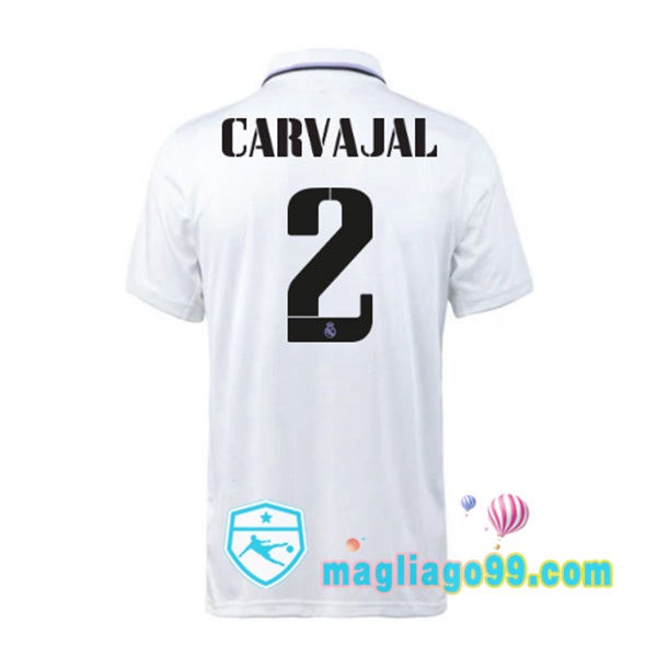 Magliago - Passione Maglie Thai Affidabili Basso Costo Online Shop | Maglia Real Madrid (Carvajal 2) Prima Bianco 2022/2023