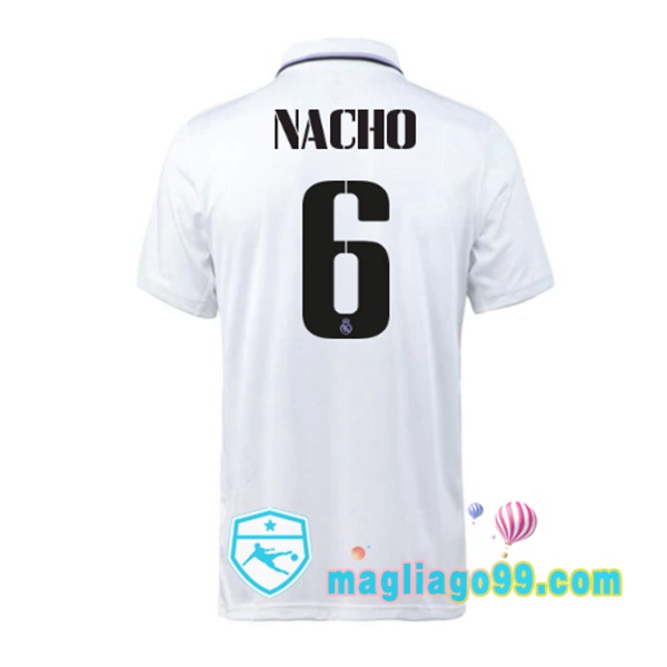 Magliago - Passione Maglie Thai Affidabili Basso Costo Online Shop | Maglia Real Madrid (Nacho 6) Prima Bianco 2022/2023