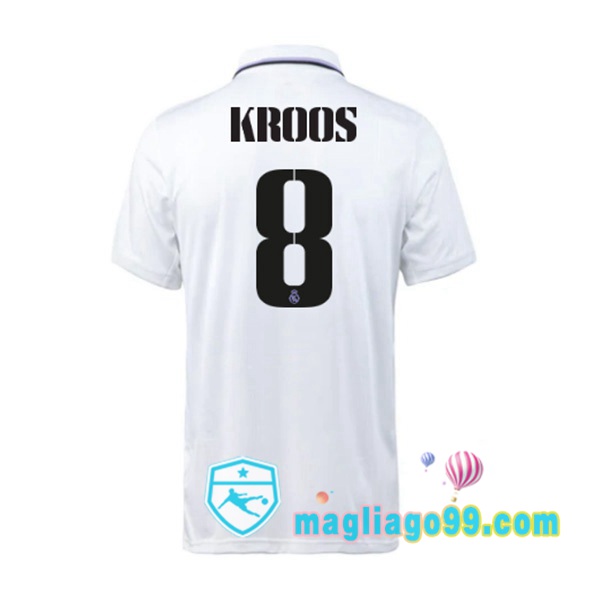 Magliago - Passione Maglie Thai Affidabili Basso Costo Online Shop | Maglia Real Madrid (Kroos 8) Prima Bianco 2022/2023