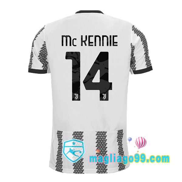 Magliago - Passione Maglie Thai Affidabili Basso Costo Online Shop | Maglia Juventus (MCKENNIE 14) Prima Bianco Nero 2022/2023