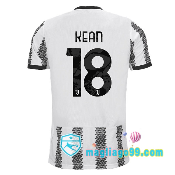 Magliago - Passione Maglie Thai Affidabili Basso Costo Online Shop | Maglia Juventus (KEAN 18) Prima Bianco Nero 2022/2023