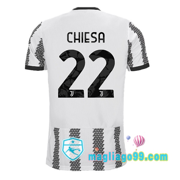 Magliago - Passione Maglie Thai Affidabili Basso Costo Online Shop | Maglia Juventus (CHIESA 22) Prima Bianco Nero 2022/2023