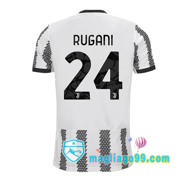Magliago - Passione Maglie Thai Affidabili Basso Costo Online Shop | Maglia Juventus (RUGANI 24) Prima Bianco Nero 2022/2023