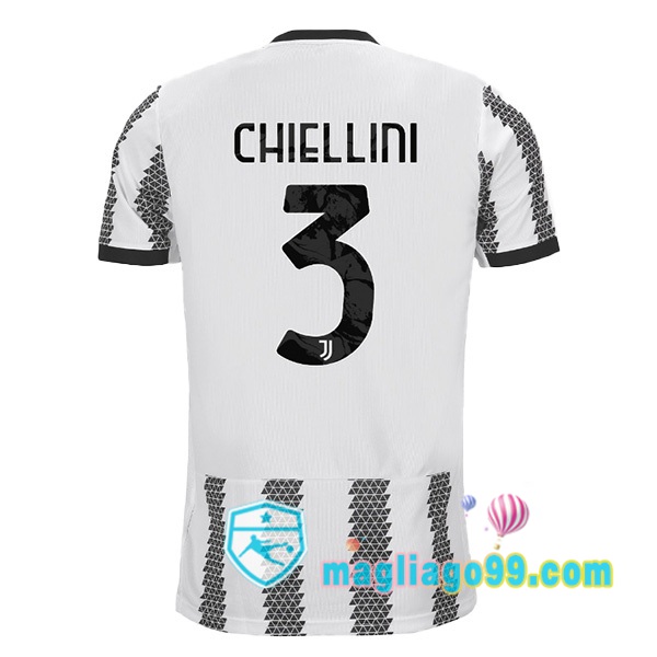 Magliago - Passione Maglie Thai Affidabili Basso Costo Online Shop | Maglia Juventus (CHIELLINI 3) Prima Bianco Nero 2022/2023