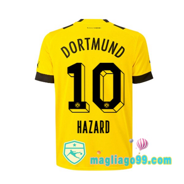 Magliago - Passione Maglie Thai Affidabili Basso Costo Online Shop | Maglia Dortmund BVB (Hazard 10) Prima Giallo 2022/2023