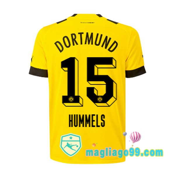 Magliago - Passione Maglie Thai Affidabili Basso Costo Online Shop | Maglia Dortmund BVB (Hummels 15) Prima Giallo 2022/2023