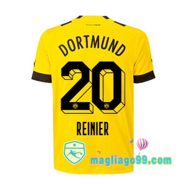 Magliago - Passione Maglie Thai Affidabili Basso Costo Online Shop | Maglia Dortmund BVB (Reinier 20) Prima Giallo 2022/2023