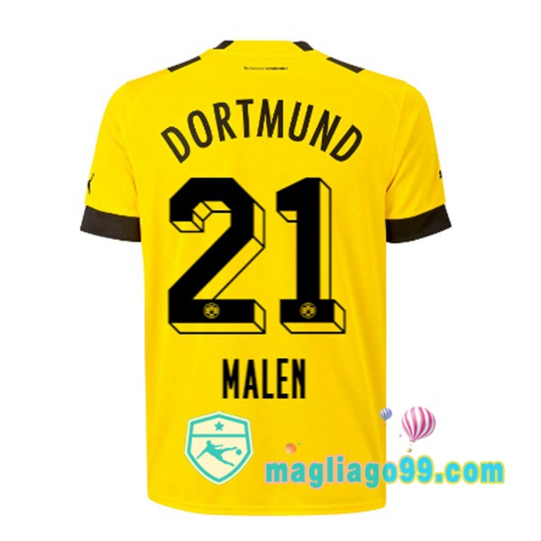 Magliago - Passione Maglie Thai Affidabili Basso Costo Online Shop | Maglia Dortmund BVB (Malen 21) Prima Giallo 2022/2023