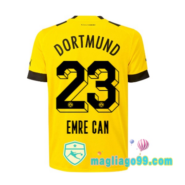 Magliago - Passione Maglie Thai Affidabili Basso Costo Online Shop | Maglia Dortmund BVB (Emre Can 23) Prima Giallo 2022/2023