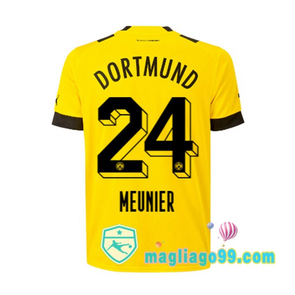 Magliago - Passione Maglie Thai Affidabili Basso Costo Online Shop | Maglia Dortmund BVB (Meunier 24) Prima Giallo 2022/2023