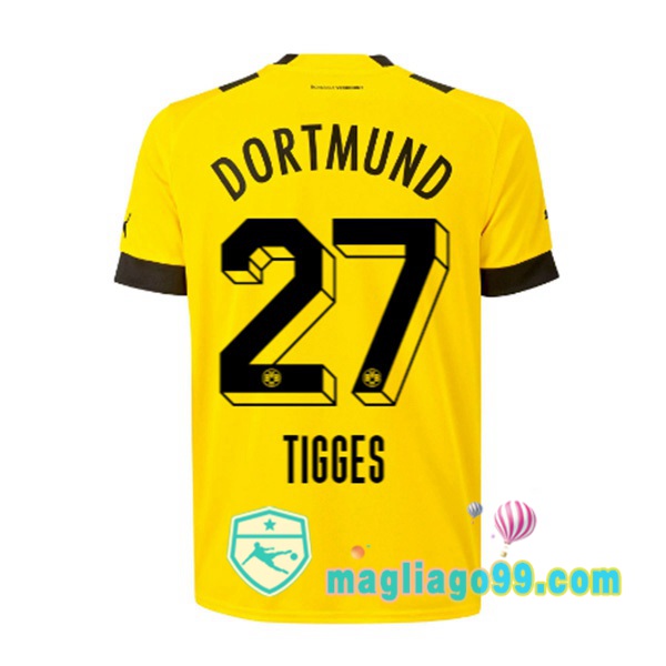 Magliago - Passione Maglie Thai Affidabili Basso Costo Online Shop | Maglia Dortmund BVB (Tigges 27) Prima Giallo 2022/2023