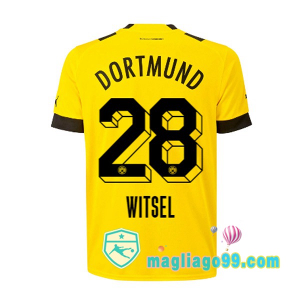 Magliago - Passione Maglie Thai Affidabili Basso Costo Online Shop | Maglia Dortmund BVB (Witsel 28) Prima Giallo 2022/2023
