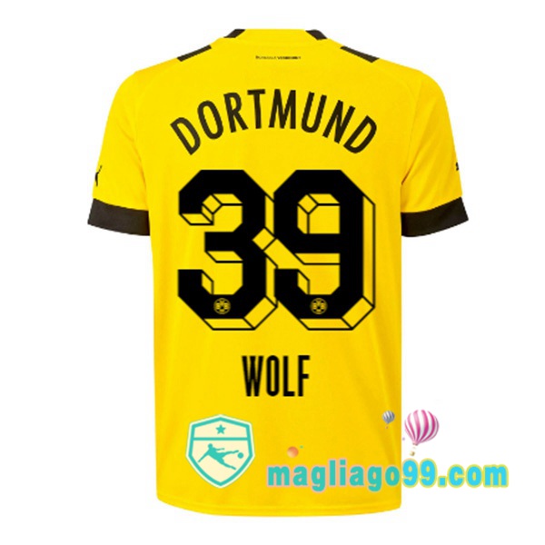 Magliago - Passione Maglie Thai Affidabili Basso Costo Online Shop | Maglia Dortmund BVB (Wolf 39) Prima Giallo 2022/2023