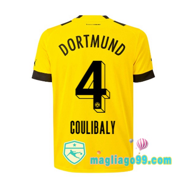 Magliago - Passione Maglie Thai Affidabili Basso Costo Online Shop | Maglia Dortmund BVB (Coulibaly 4) Prima Giallo 2022/2023