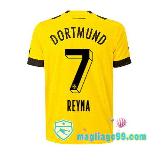 Magliago - Passione Maglie Thai Affidabili Basso Costo Online Shop | Maglia Dortmund BVB (Reyna 7) Prima Giallo 2022/2023