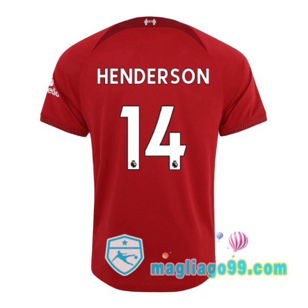 Magliago - Passione Maglie Thai Affidabili Basso Costo Online Shop | Maglia FC Liverpool (HENDERSON 14) Prima Rosso 2022/2023
