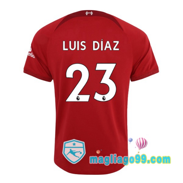 Magliago - Passione Maglie Thai Affidabili Basso Costo Online Shop | Maglia FC Liverpool (LUIS DÍAZ 23) Prima Rosso 2022/2023