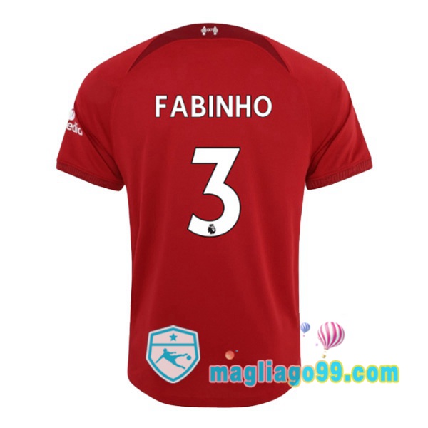 Magliago - Passione Maglie Thai Affidabili Basso Costo Online Shop | Maglia FC Liverpool (FABINHO 3) Prima Rosso 2022/2023