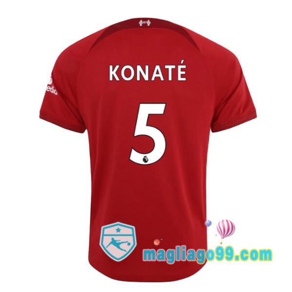 Magliago - Passione Maglie Thai Affidabili Basso Costo Online Shop | Maglia FC Liverpool (KONATE 5) Prima Rosso 2022/2023