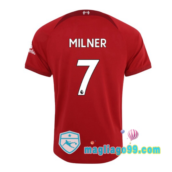 Magliago - Passione Maglie Thai Affidabili Basso Costo Online Shop | Maglia FC Liverpool (MILNER 7) Prima Rosso 2022/2023